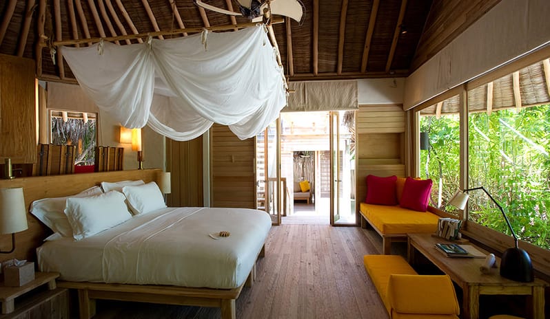 Six Senses Laamu-Lagoon Beach Villa bedroom_4862